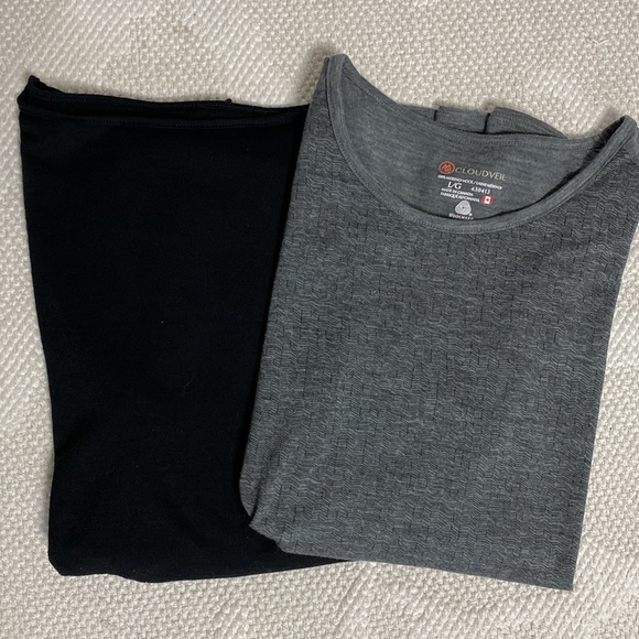 Cloudveil wool base  layer sweaters! Made in Canada 🇨🇦 skiing + all Size L - Picture 16 of 17